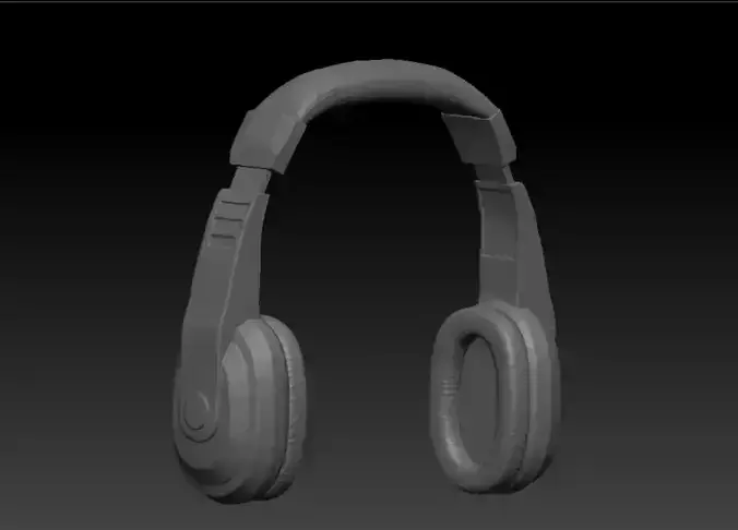 Headphone zbrush model