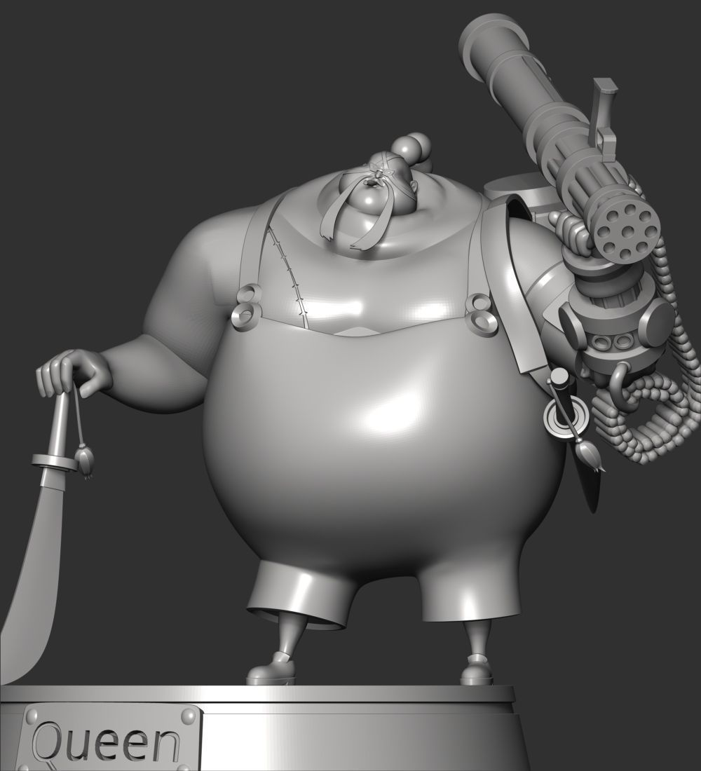 Queen - One Piece 3D model 3D printable | CGTrader