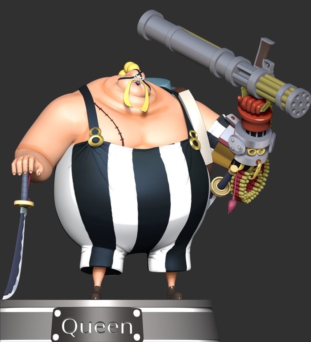 Queen - One Piece 3D model 3D printable | CGTrader