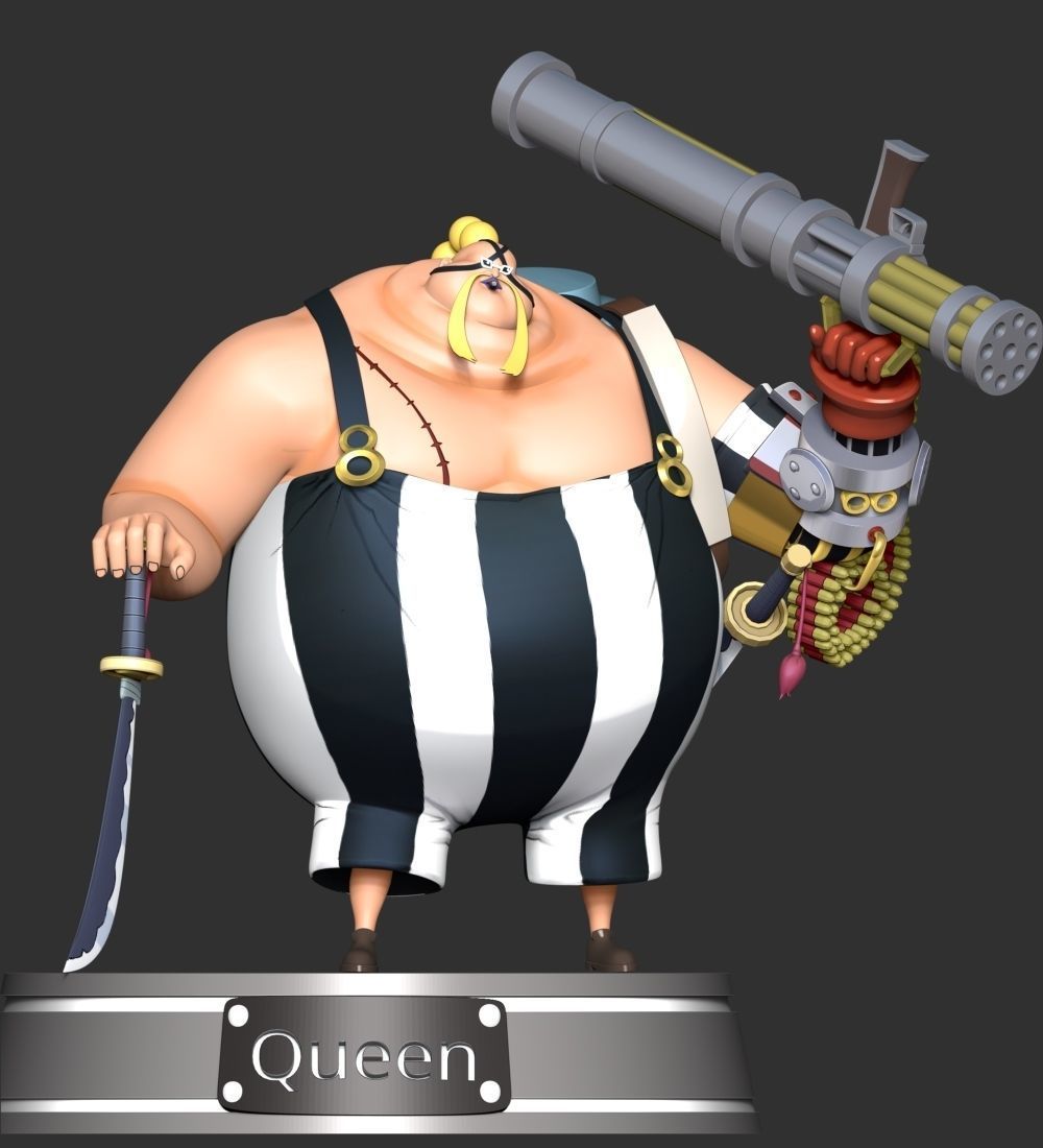 Queen - One Piece 3D model 3D printable | CGTrader