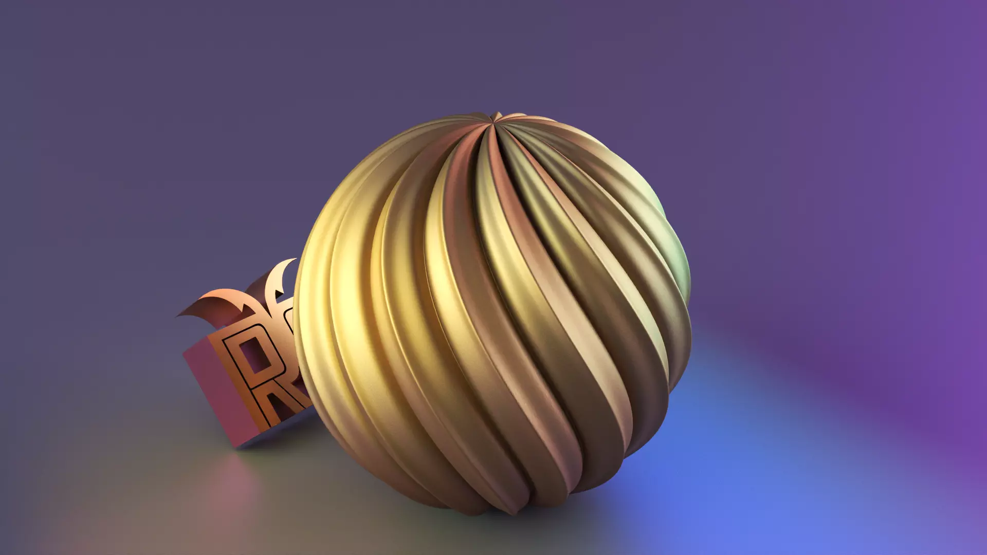 Round Welle candle mold sphere 3D print model_0