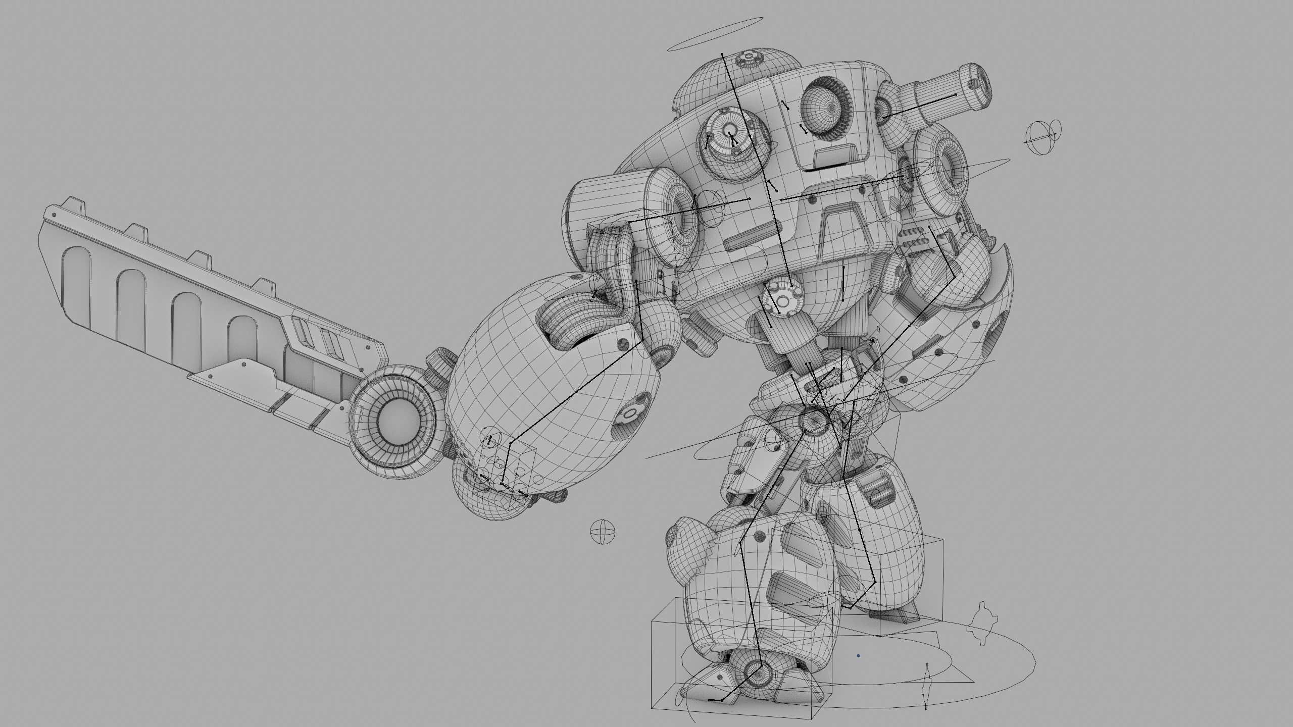 BATTLE DROID MEGALON Rigged for Unreal Engine - Unity - MIXAMO 3D model_41