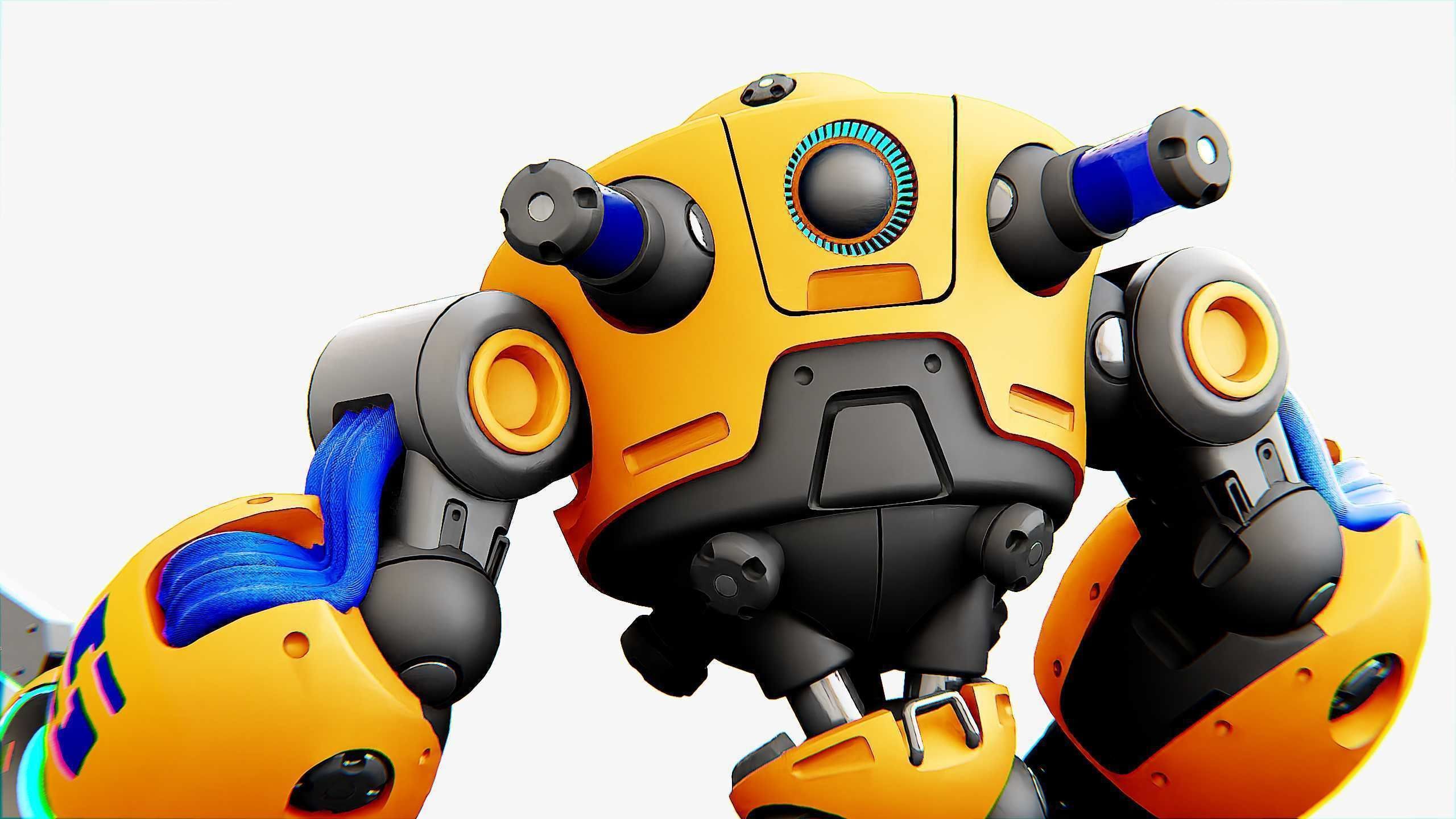 BATTLE DROID MEGALON Rigged for Unreal Engine - Unity - MIXAMO 3D model_24