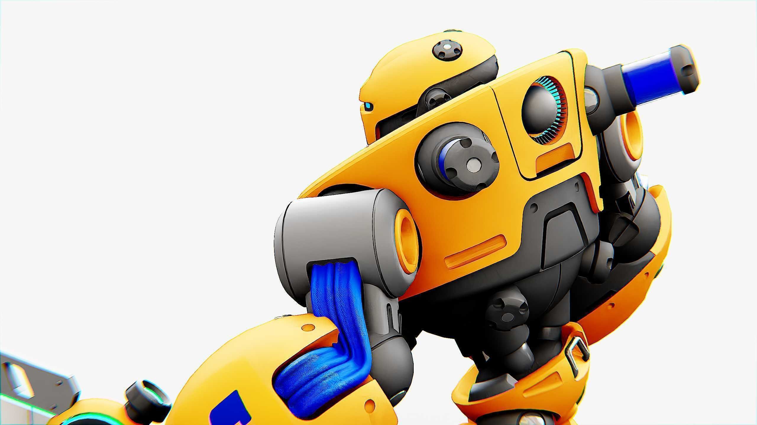 BATTLE DROID MEGALON Rigged for Unreal Engine - Unity - MIXAMO 3D model_23