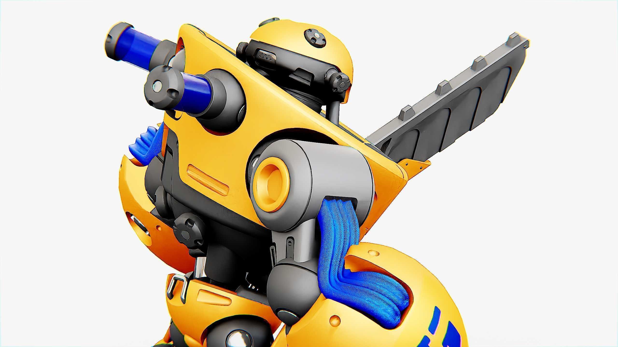 BATTLE DROID MEGALON Rigged for Unreal Engine - Unity - MIXAMO 3D model_25