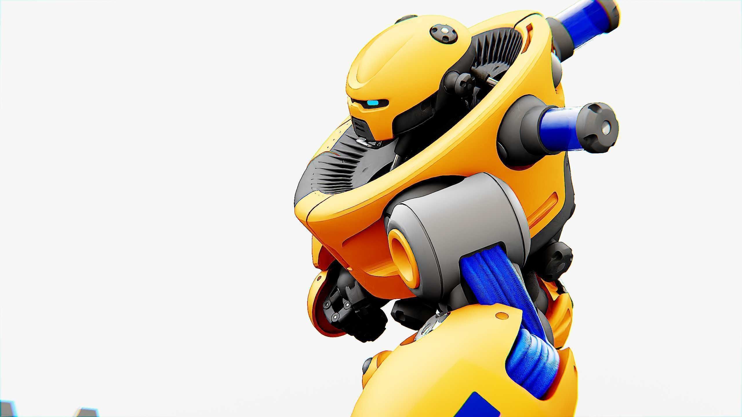 BATTLE DROID MEGALON Rigged for Unreal Engine - Unity - MIXAMO 3D model_22