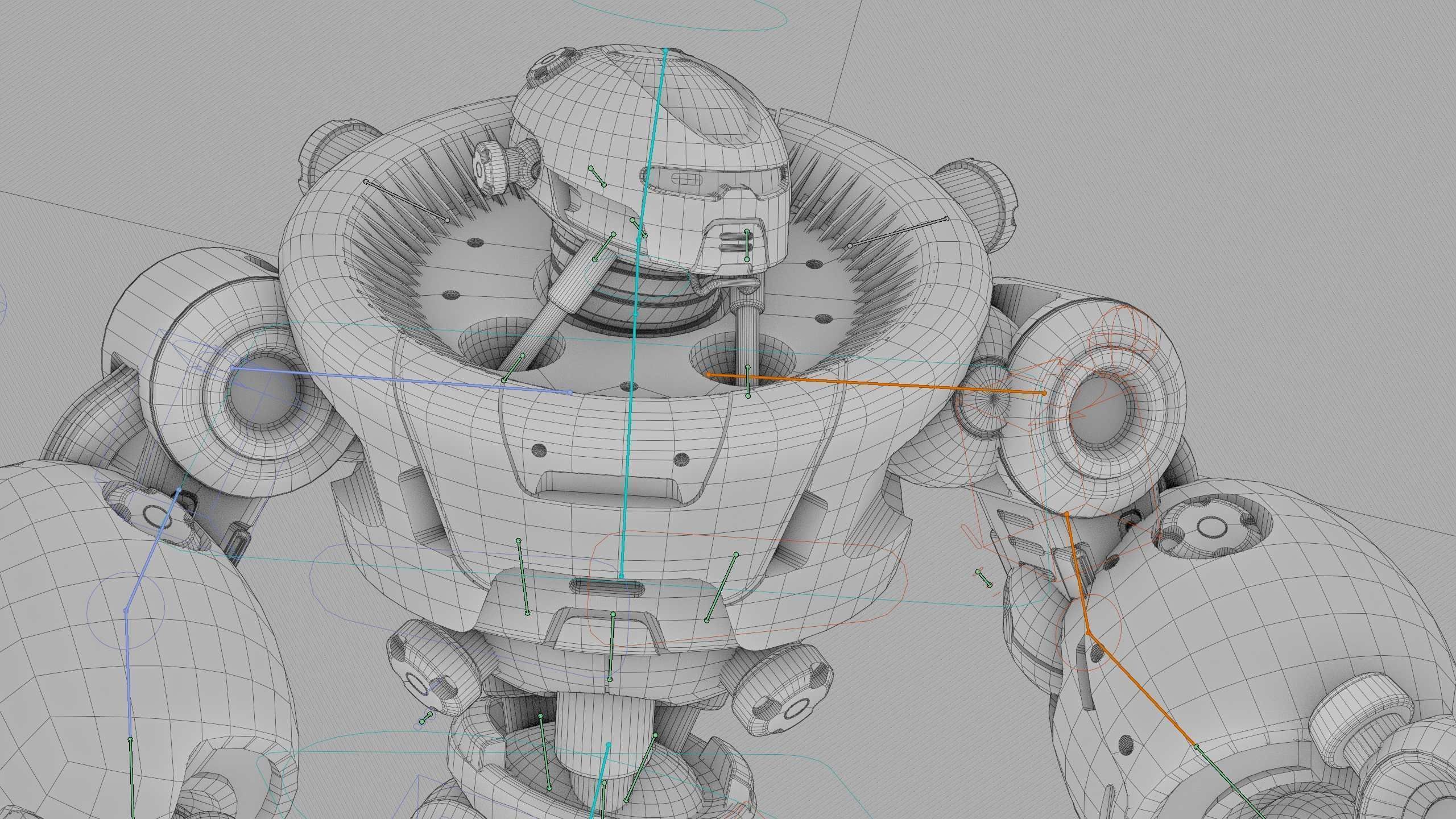 BATTLE DROID MEGALON Rigged for Unreal Engine - Unity - MIXAMO 3D model_42