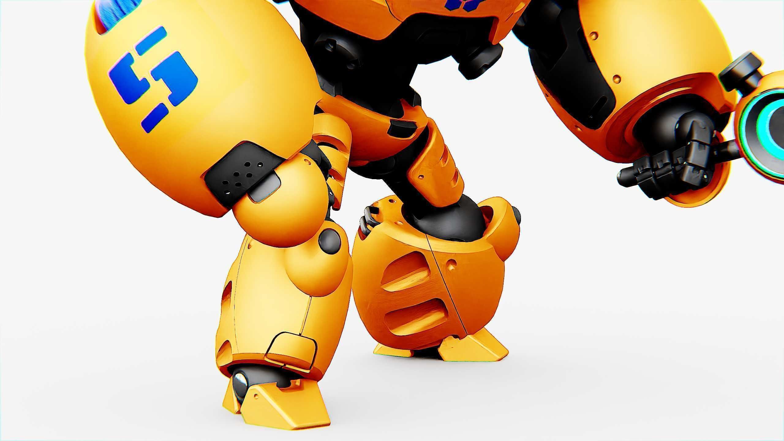 BATTLE DROID MEGALON Rigged for Unreal Engine - Unity - MIXAMO 3D model_26