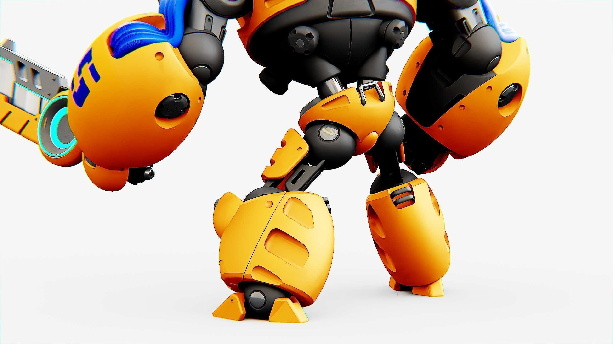 BATTLE DROID MEGALON Rigged for Unreal Engine - Unity - MIXAMO 3D model_27