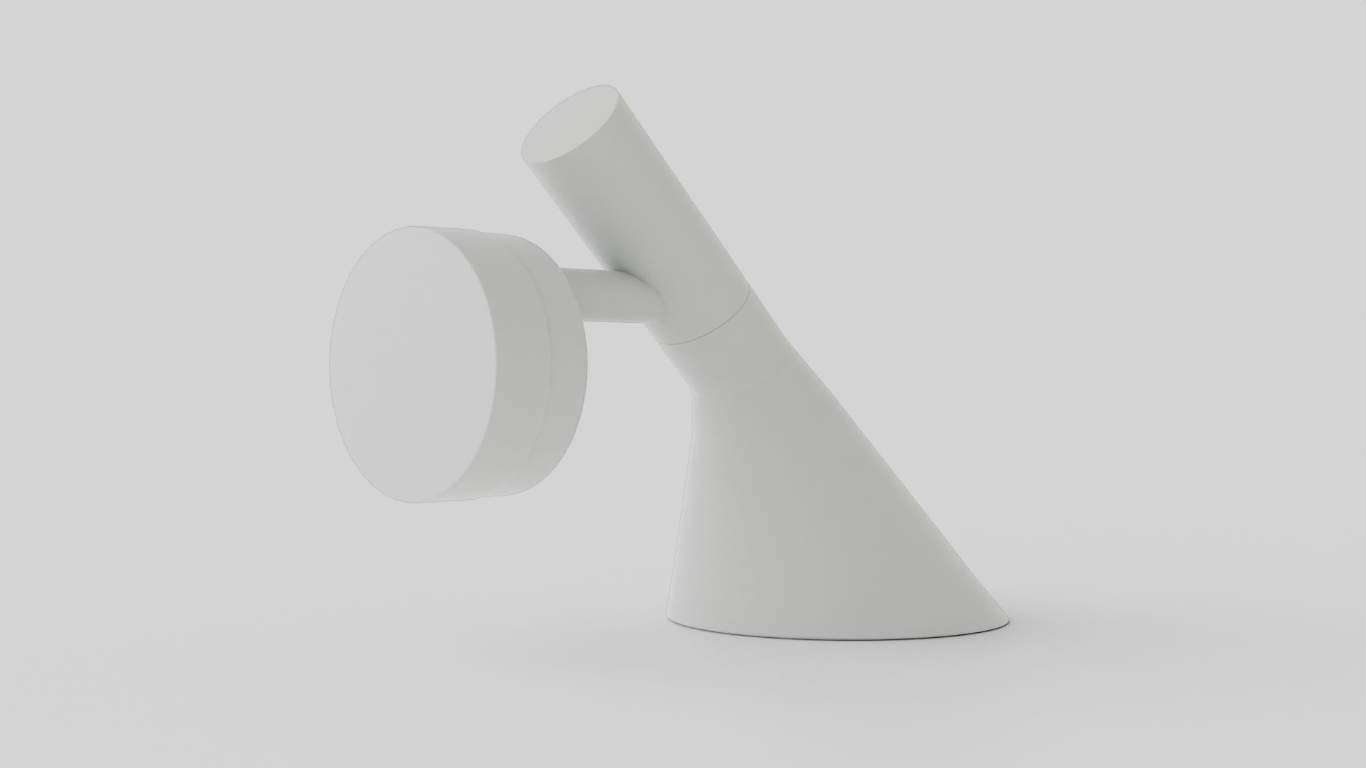 AJ Wall Lamp Low-poly 3D model_1
