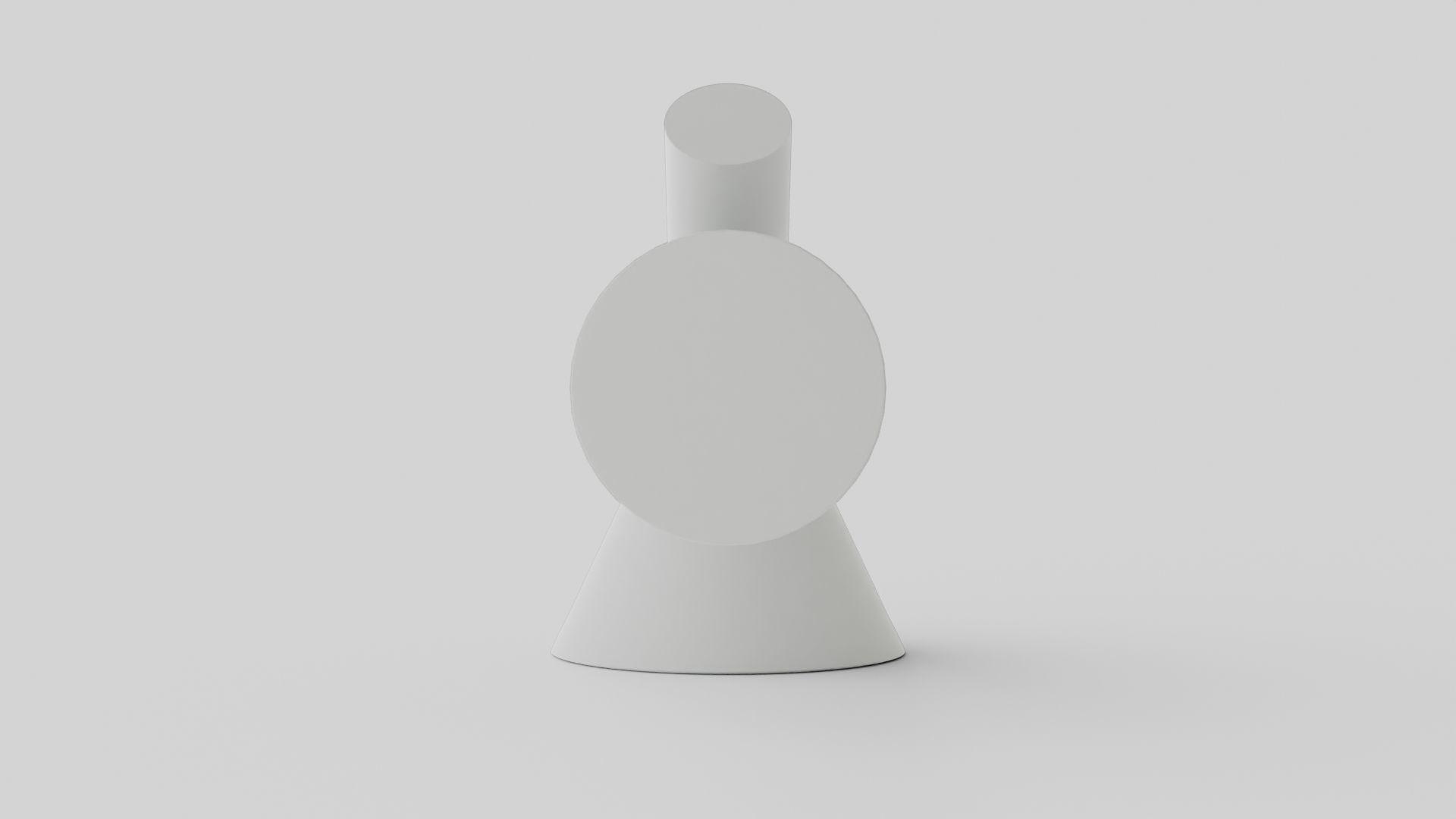 AJ Wall Lamp Low-poly 3D model_2