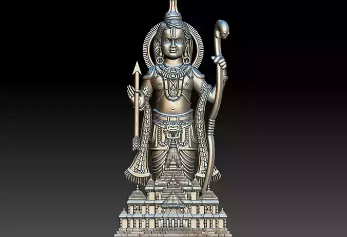 Ayodhya LORD RAM WITH TEMPLE