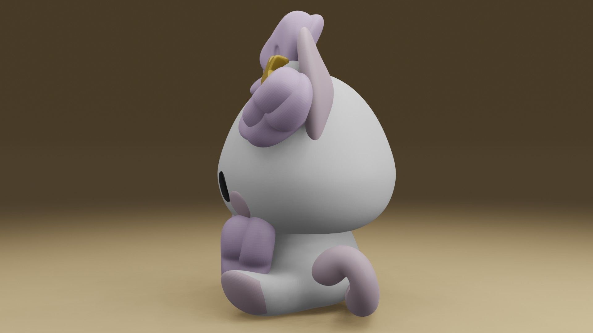 cute cat 3D print model_13