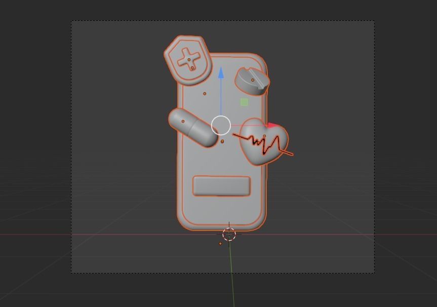 Medical Sign 3d Illustration  Icon Pack 3D model_11