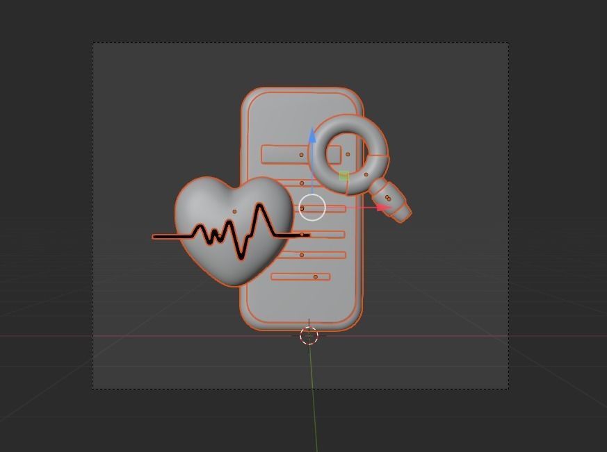 Medical Sign 3d Illustration  Icon Pack 3D model_7