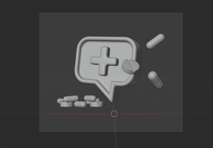 Medical Sign 3d Illustration  Icon Pack 3D model_15