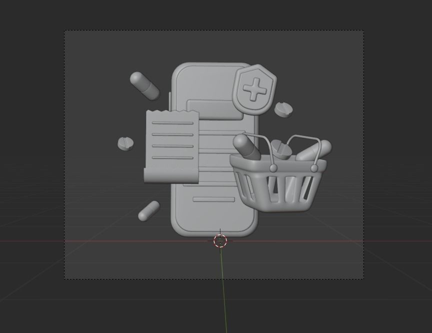 Medical Sign 3d Illustration  Icon Pack 3D model_22