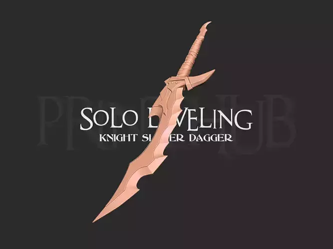 Solo Leveling - Knight Slayer Dagger Cosplay 3D print model