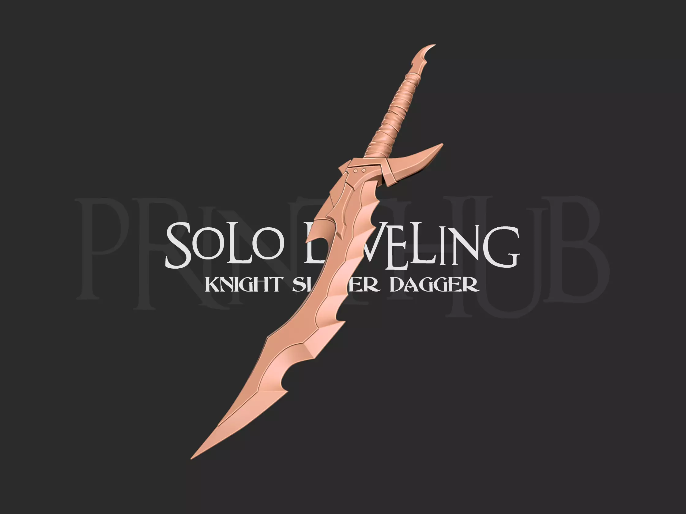 Solo Leveling - Knight Slayer Dagger Cosplay 3D print model_0