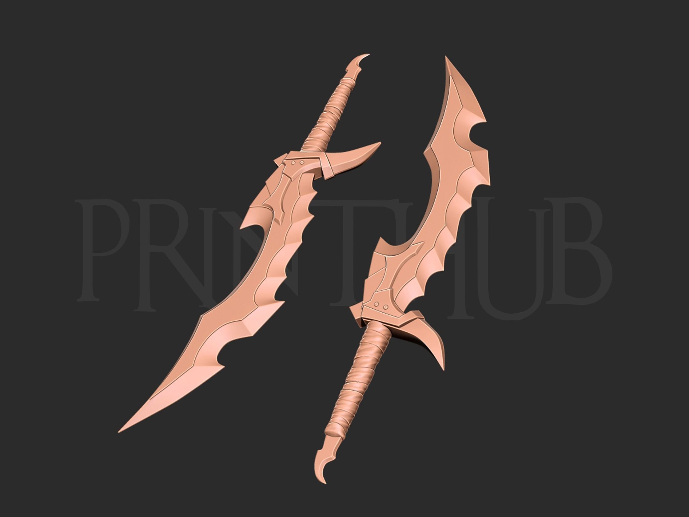 Solo Leveling - Knight Slayer Dagger Cosplay 3D print model_1