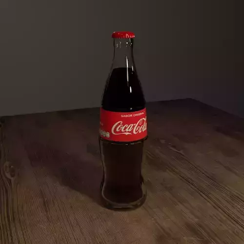 Coca Cola Glass Bottle 3D model