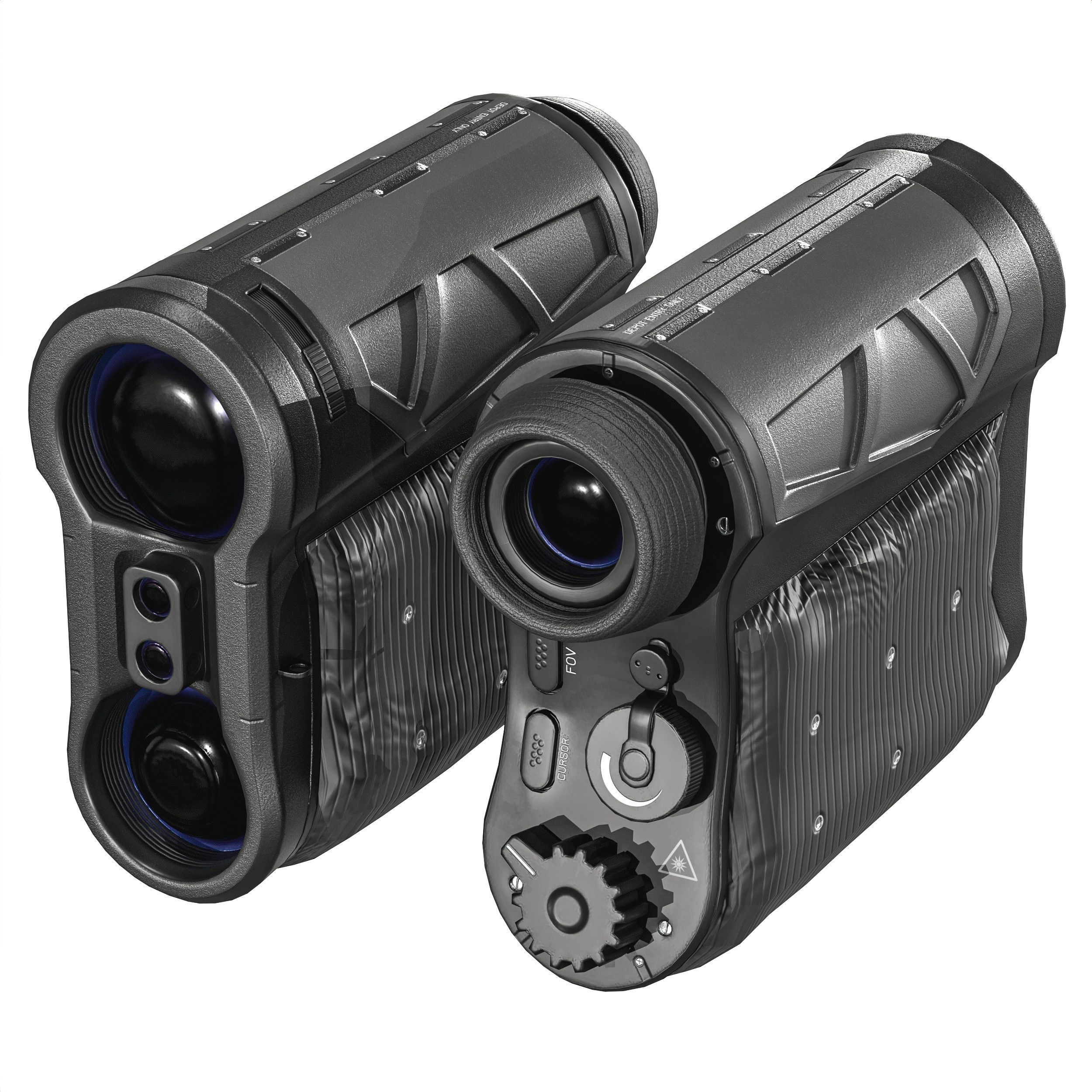 Military Rangefinder Binocular Low-poly 3D model_2
