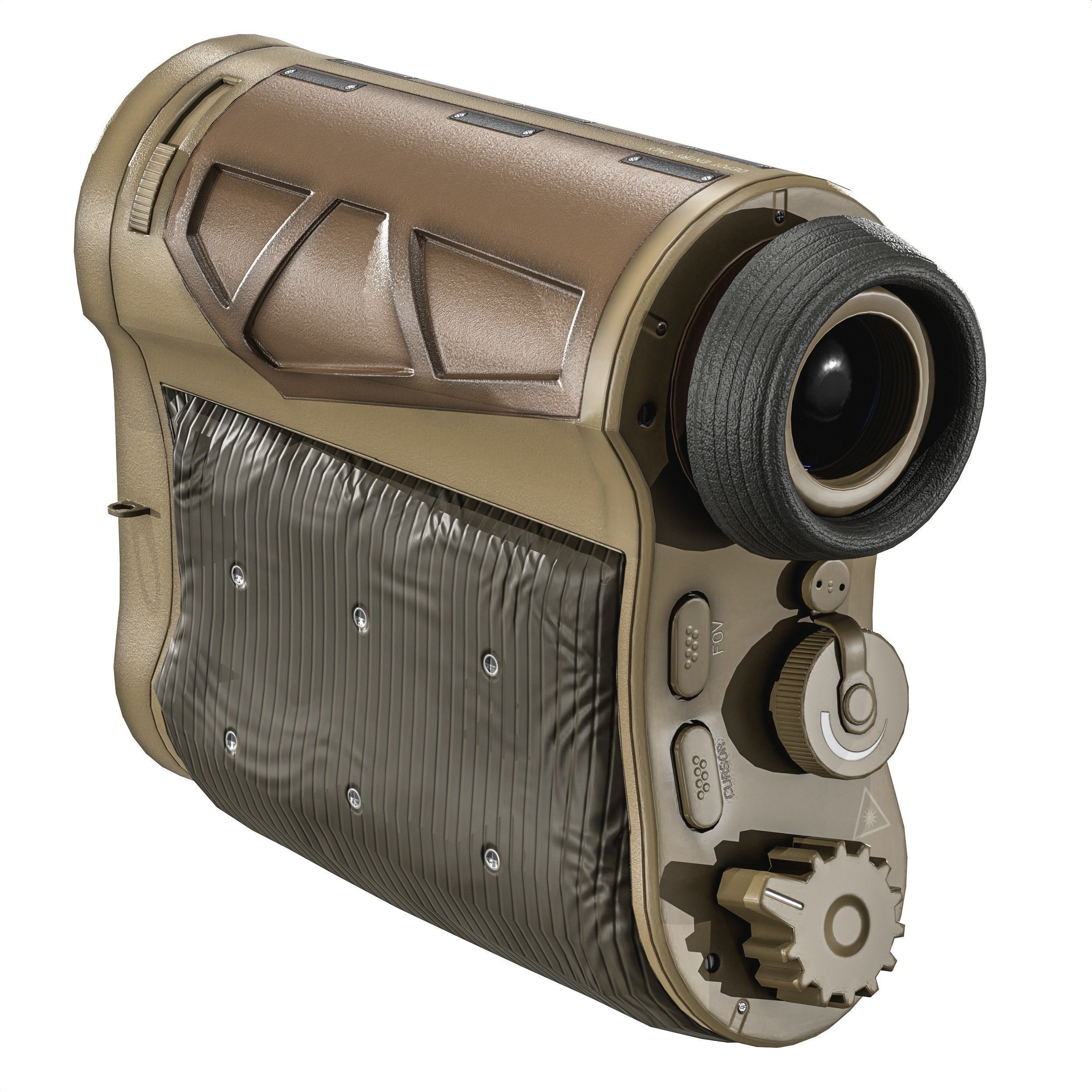 Military Rangefinder Binocular Low-poly 3D model_14