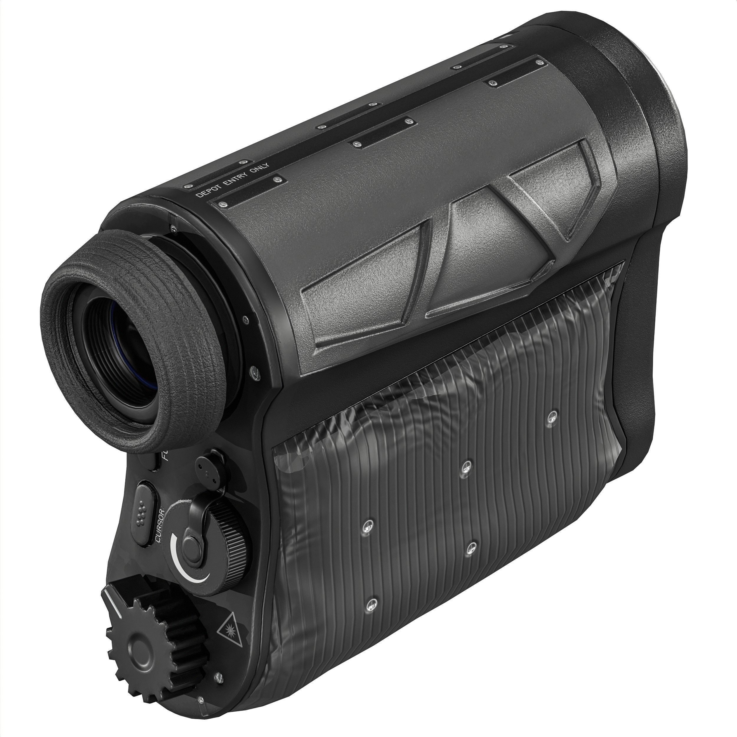 Military Rangefinder Binocular Low-poly 3D model_6