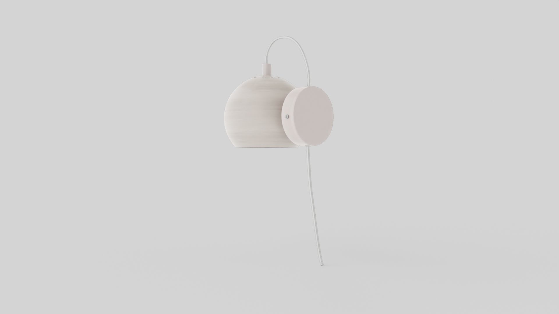 Ball Cradle Lamp Silver Low-poly 3D model_3