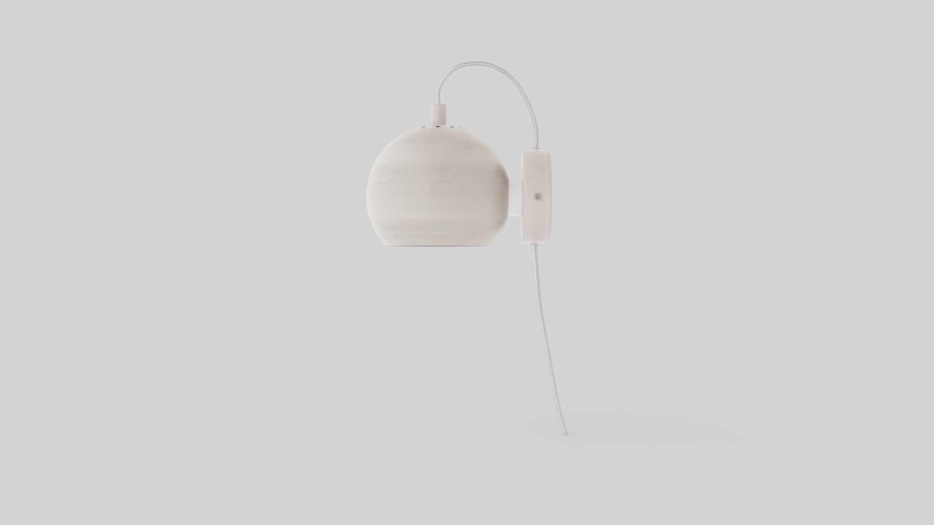 Ball Cradle Lamp Silver Low-poly 3D model_4