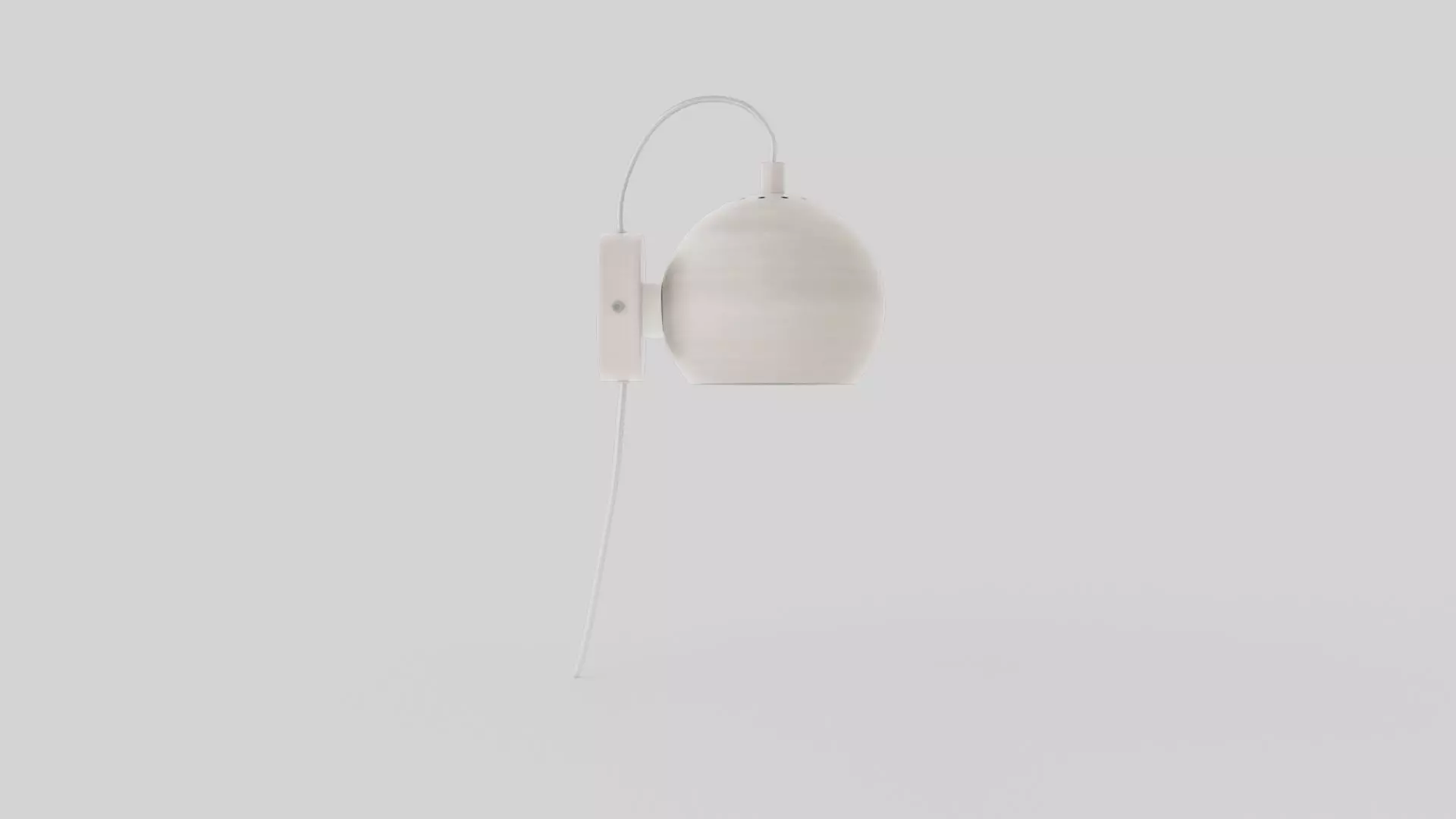 Ball Cradle Lamp Silver Low-poly 3D model_0