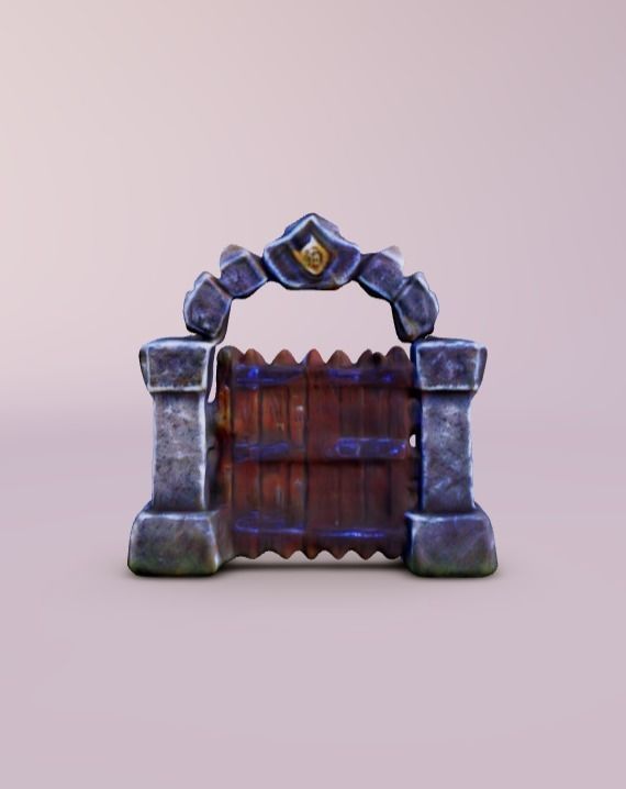 Immersive 3D Door Model for Gaming 3D model_2