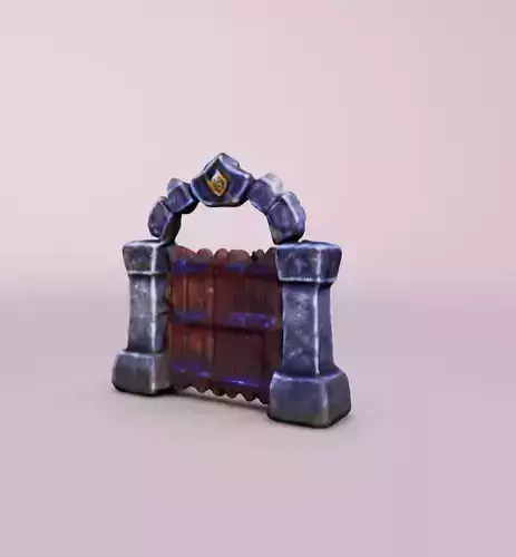 Immersive 3D Door Model for Gaming 3D model