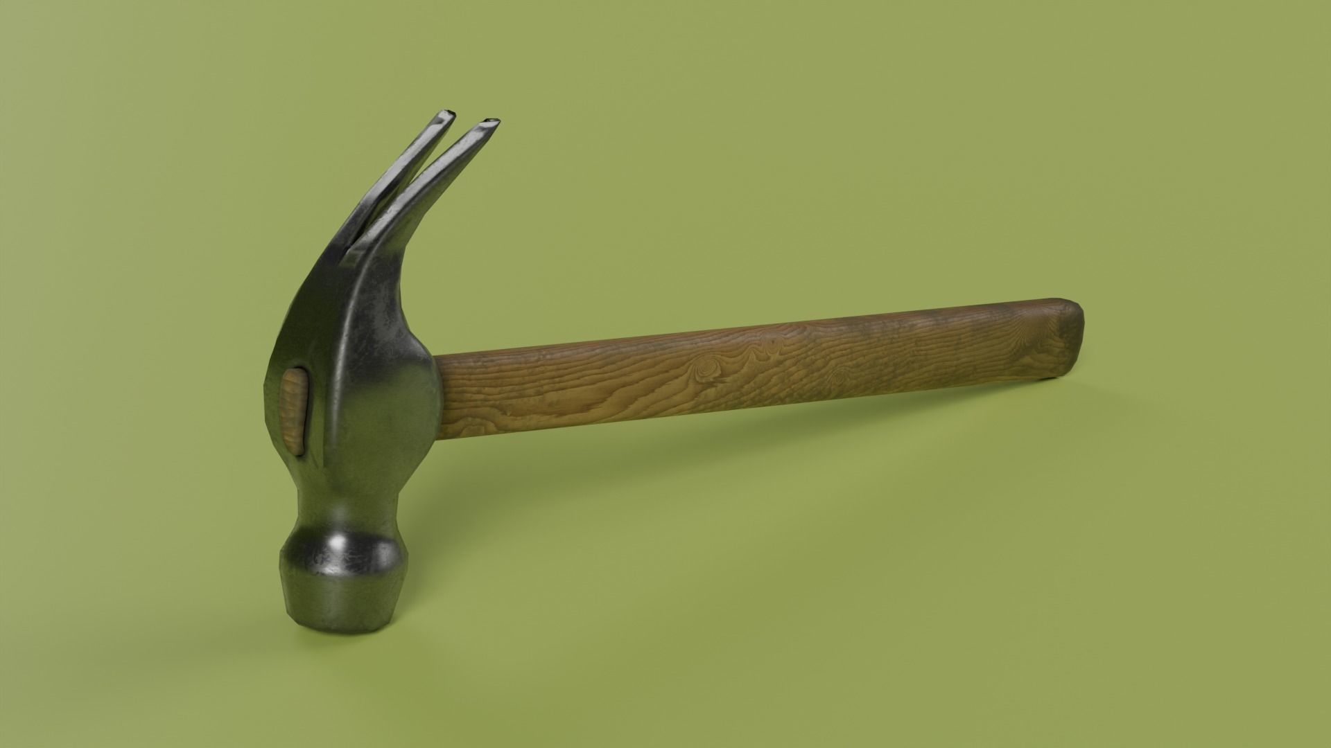 Hammer Low-poly 3D model Low-poly 3D model_3