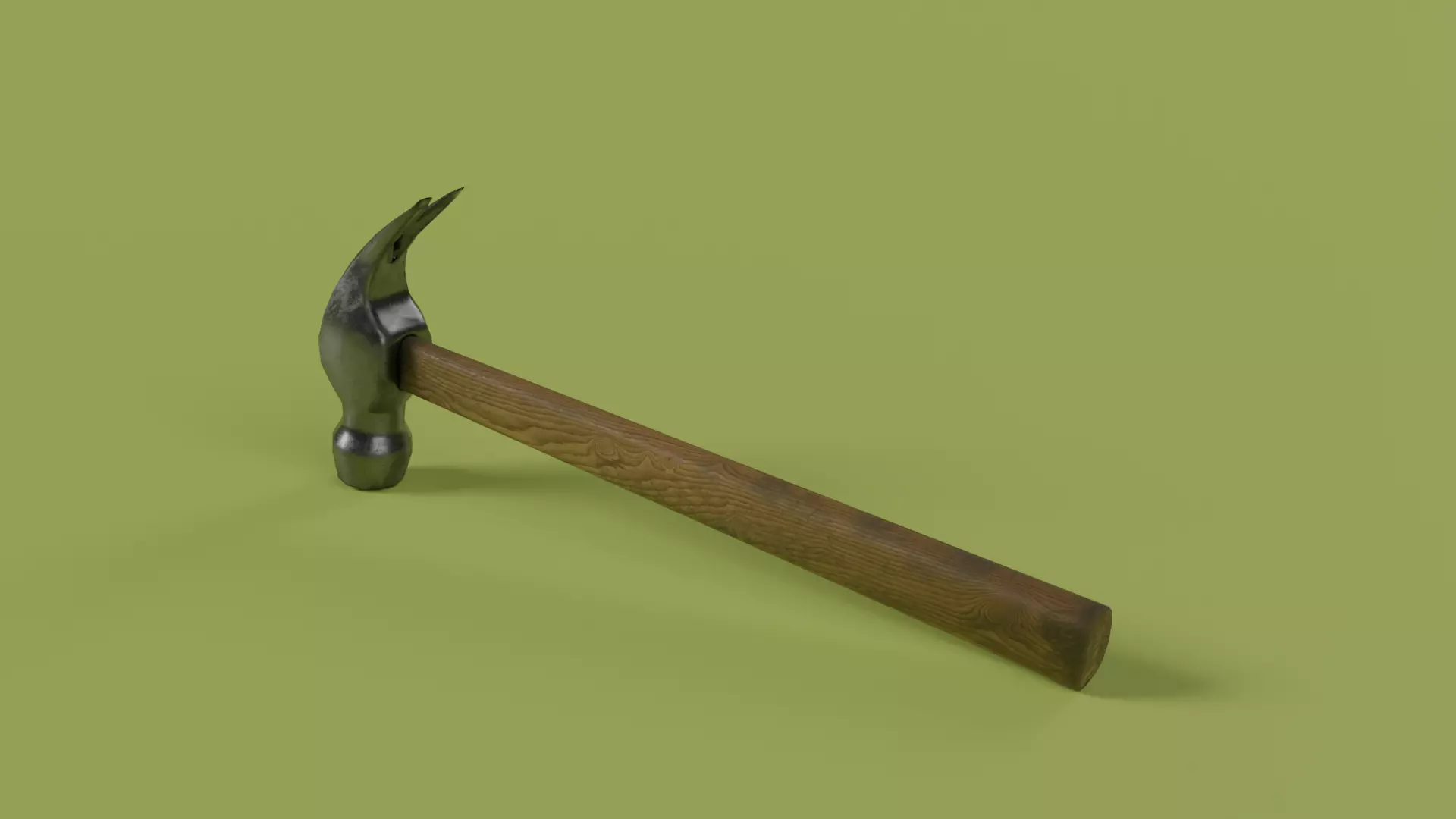 Hammer Low-poly 3D model Low-poly 3D model_0