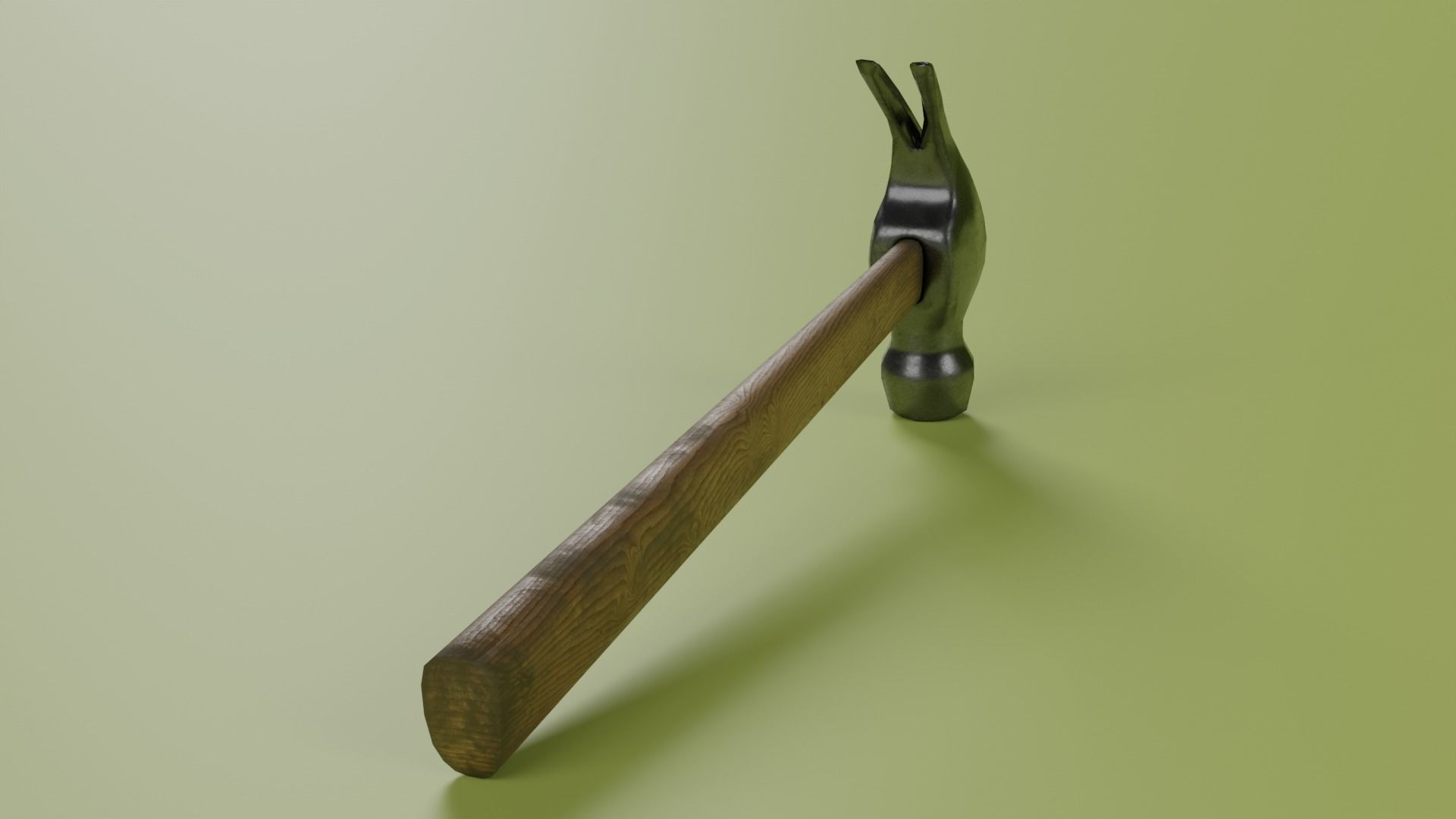 Hammer Low-poly 3D model Low-poly 3D model_4