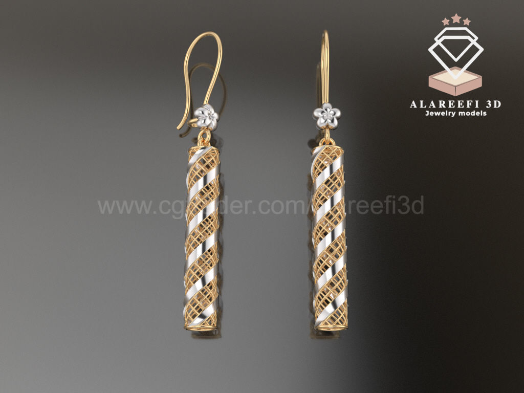 Collection 5   -12 Turkish Earrings Exclusive for the first time 3D print model_4