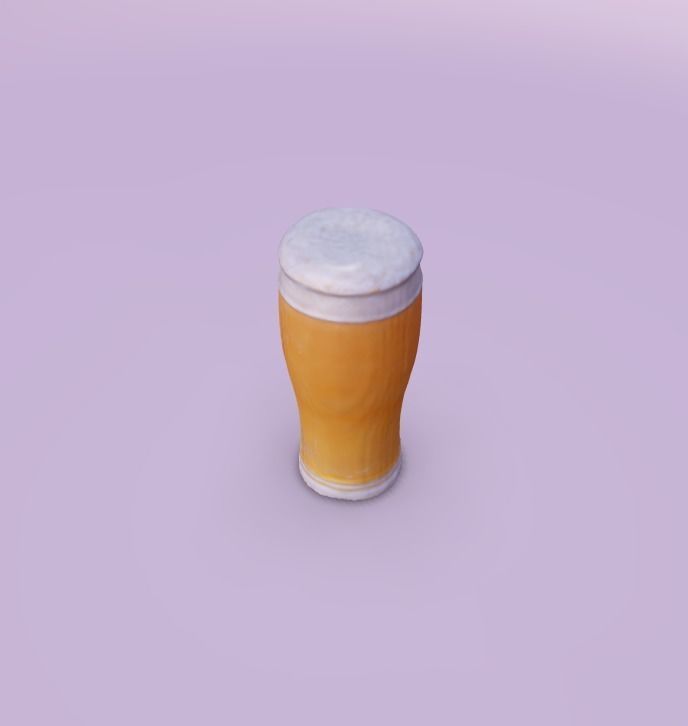 Realistic 3D Beer Model for Gaming 3D model_1