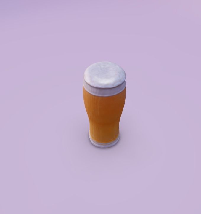 Realistic 3D Beer Model for Gaming 3D model_2
