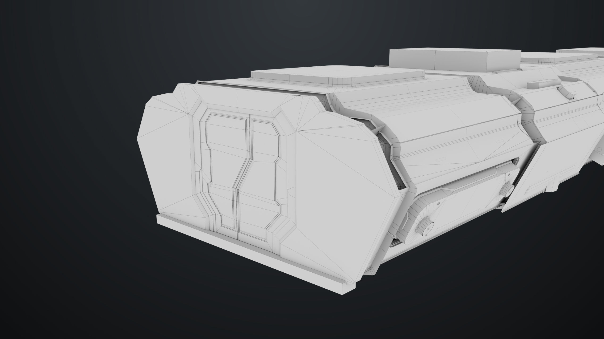 3D Sci-Fi Corridor 02 All PBR Unity UE Textures Low-poly 3D model_56