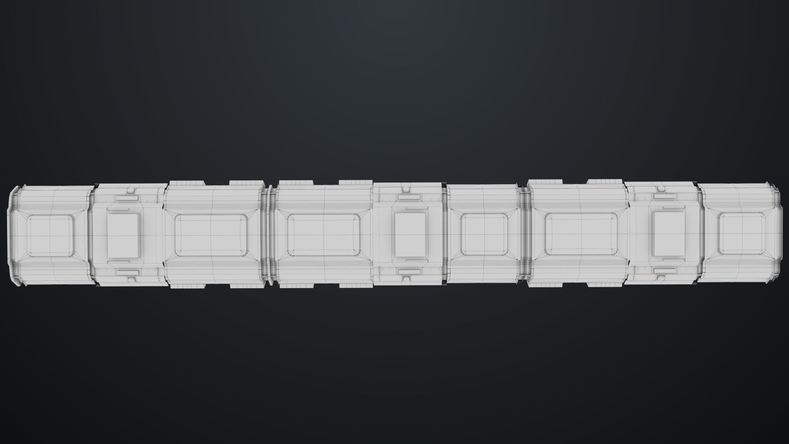 3D Sci-Fi Corridor 02 All PBR Unity UE Textures Low-poly 3D model_34