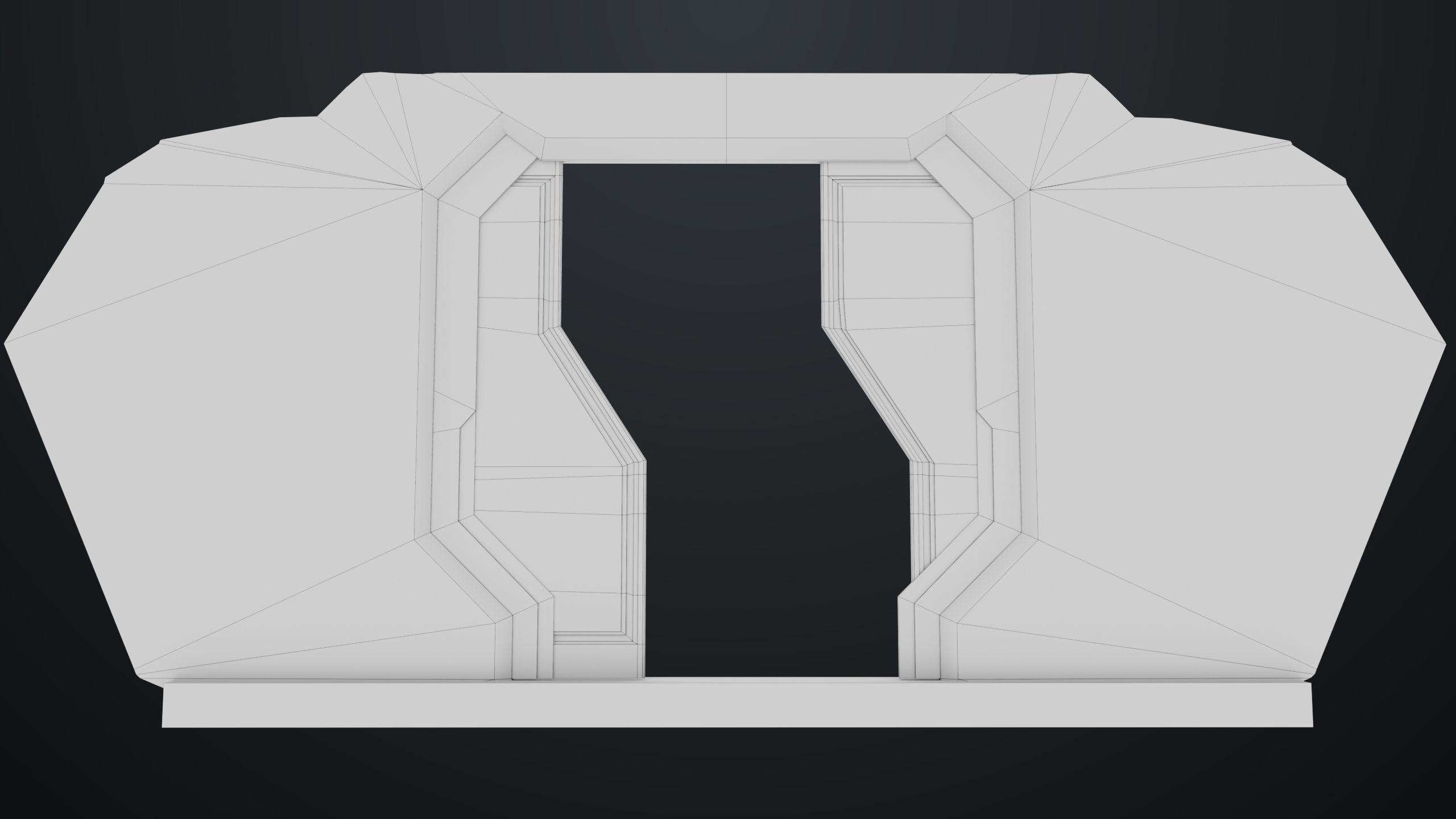 3D Sci-Fi Corridor 02 All PBR Unity UE Textures Low-poly 3D model_41