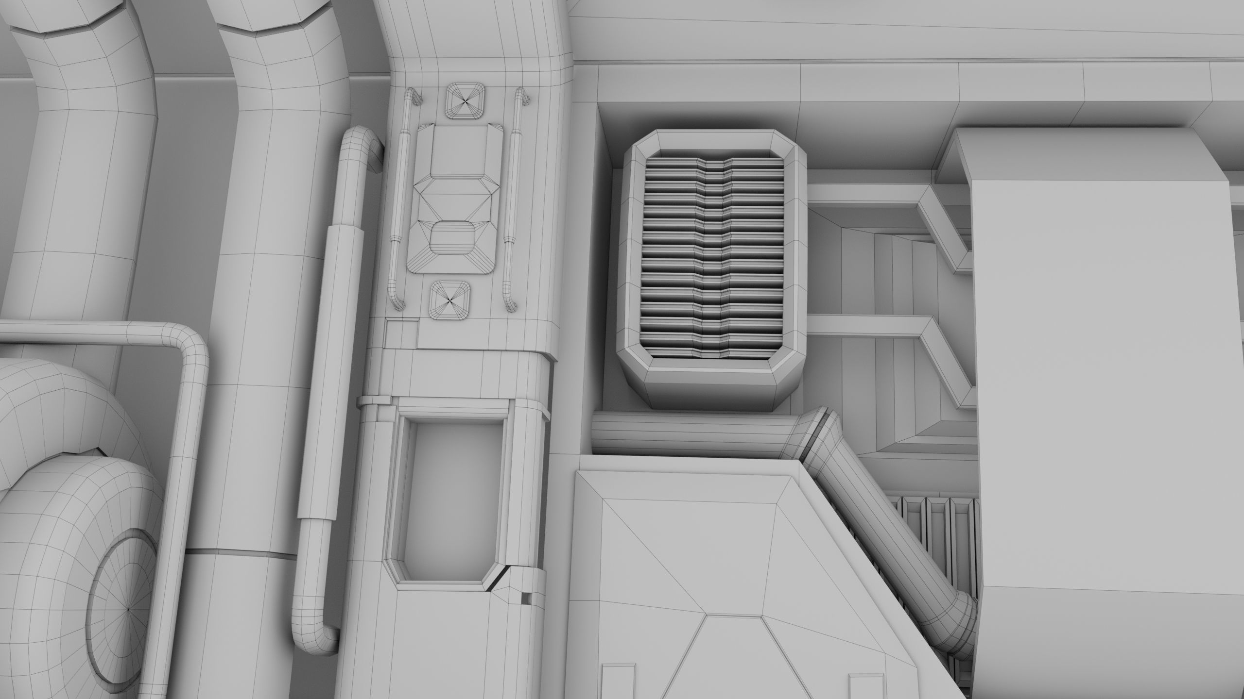 3D Sci-Fi Corridor 02 All PBR Unity UE Textures Low-poly 3D model_51