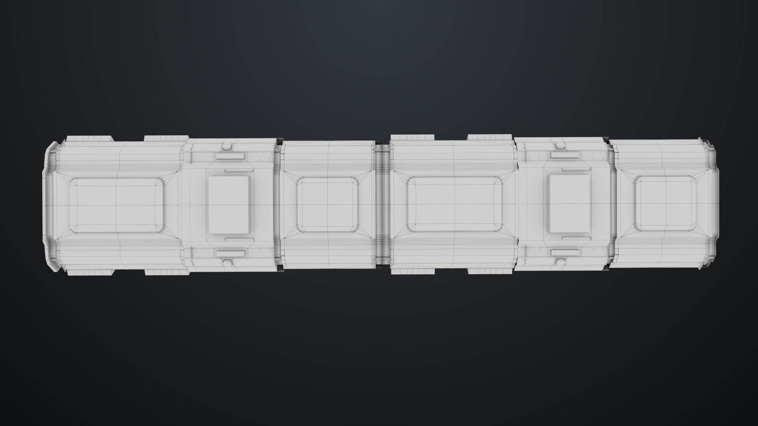 3D Sci-Fi Corridor 02 All PBR Unity UE Textures Low-poly 3D model_37