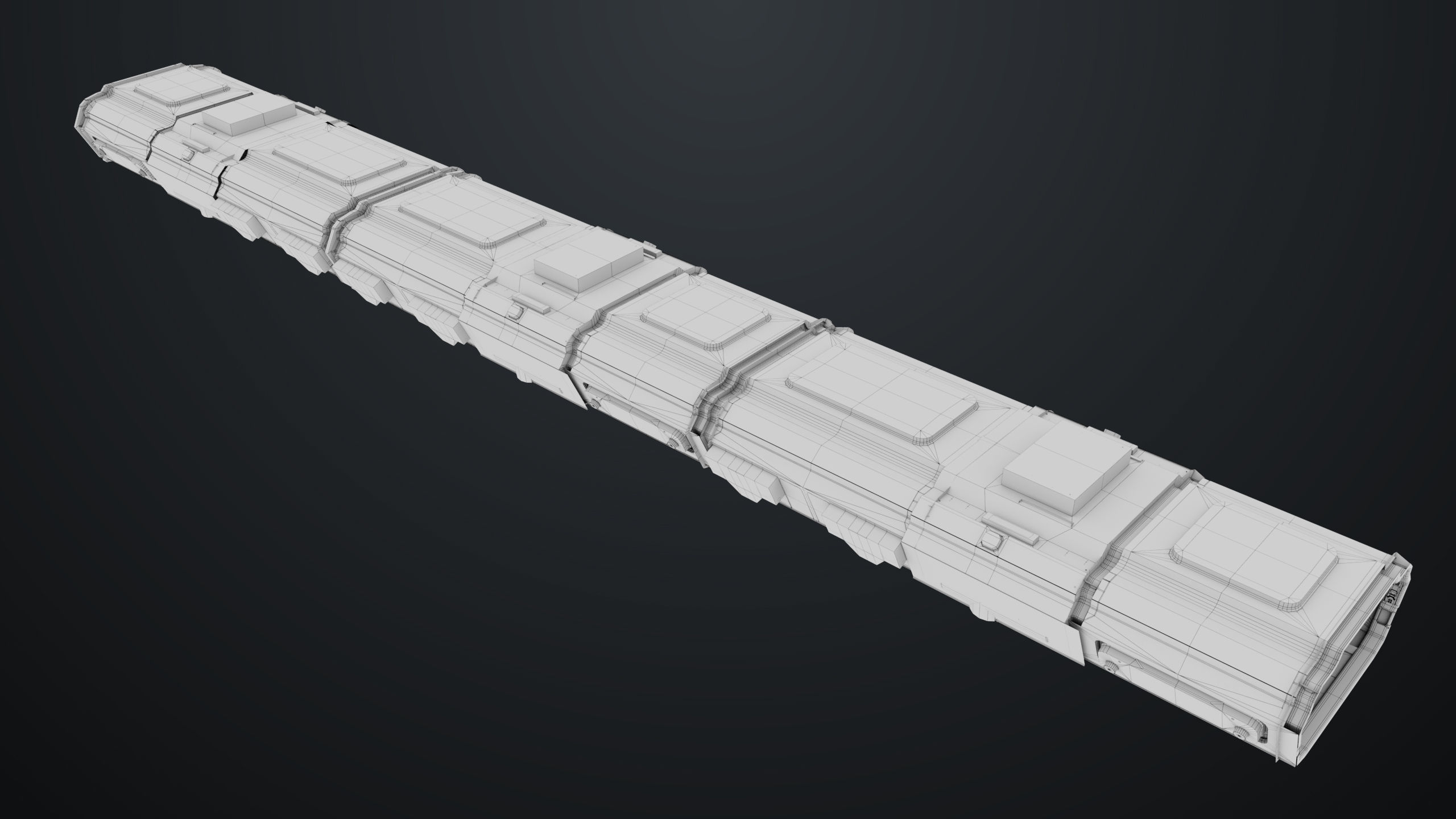 3D Sci-Fi Corridor 02 All PBR Unity UE Textures Low-poly 3D model_36