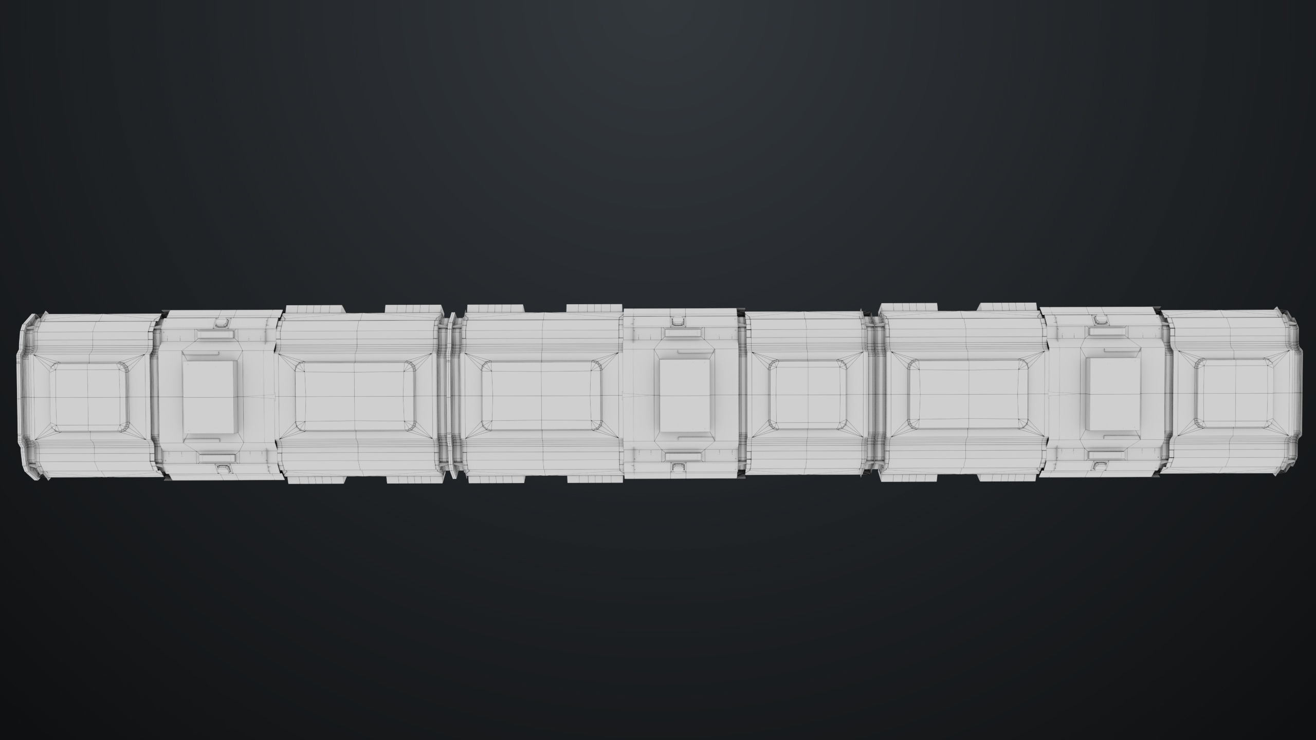 3D Sci-Fi Corridor 02 All PBR Unity UE Textures Low-poly 3D model_54