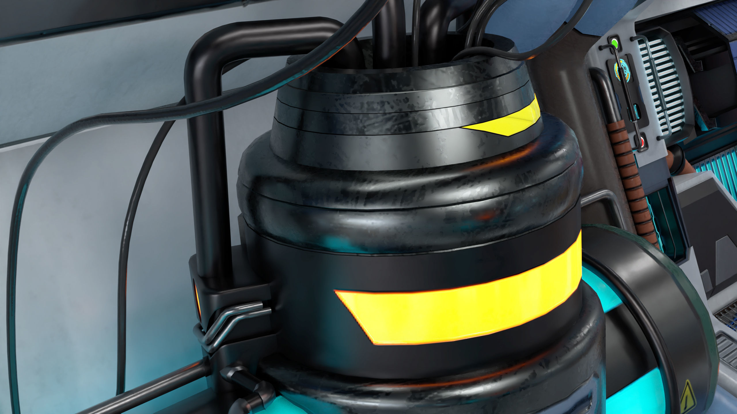 3D Sci-Fi Corridor 02 All PBR Unity UE Textures Low-poly 3D model_22