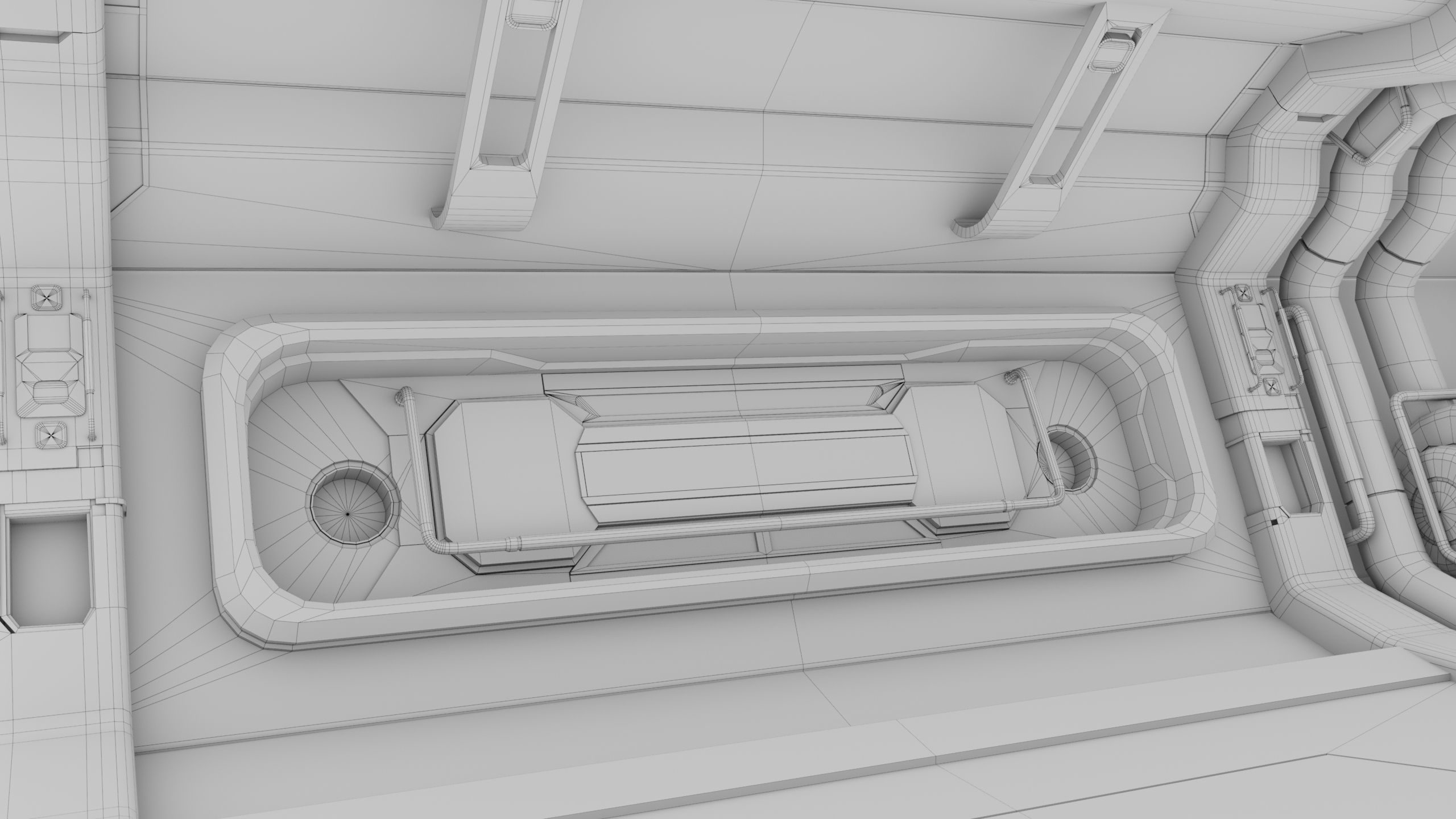 3D Sci-Fi Corridor 02 All PBR Unity UE Textures Low-poly 3D model_45