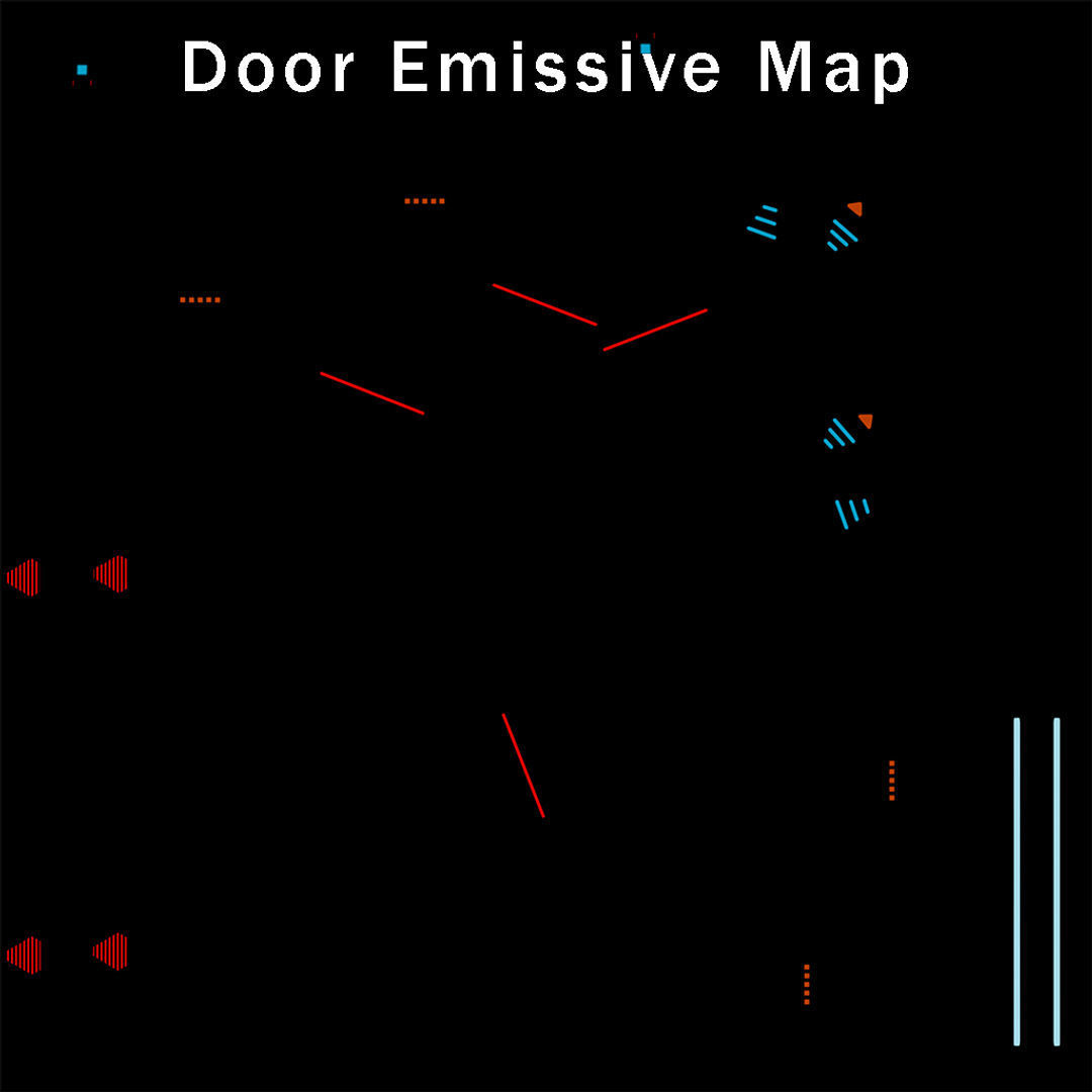 3D Sci-Fi Corridor 02 All PBR Unity UE Textures Low-poly 3D model_61