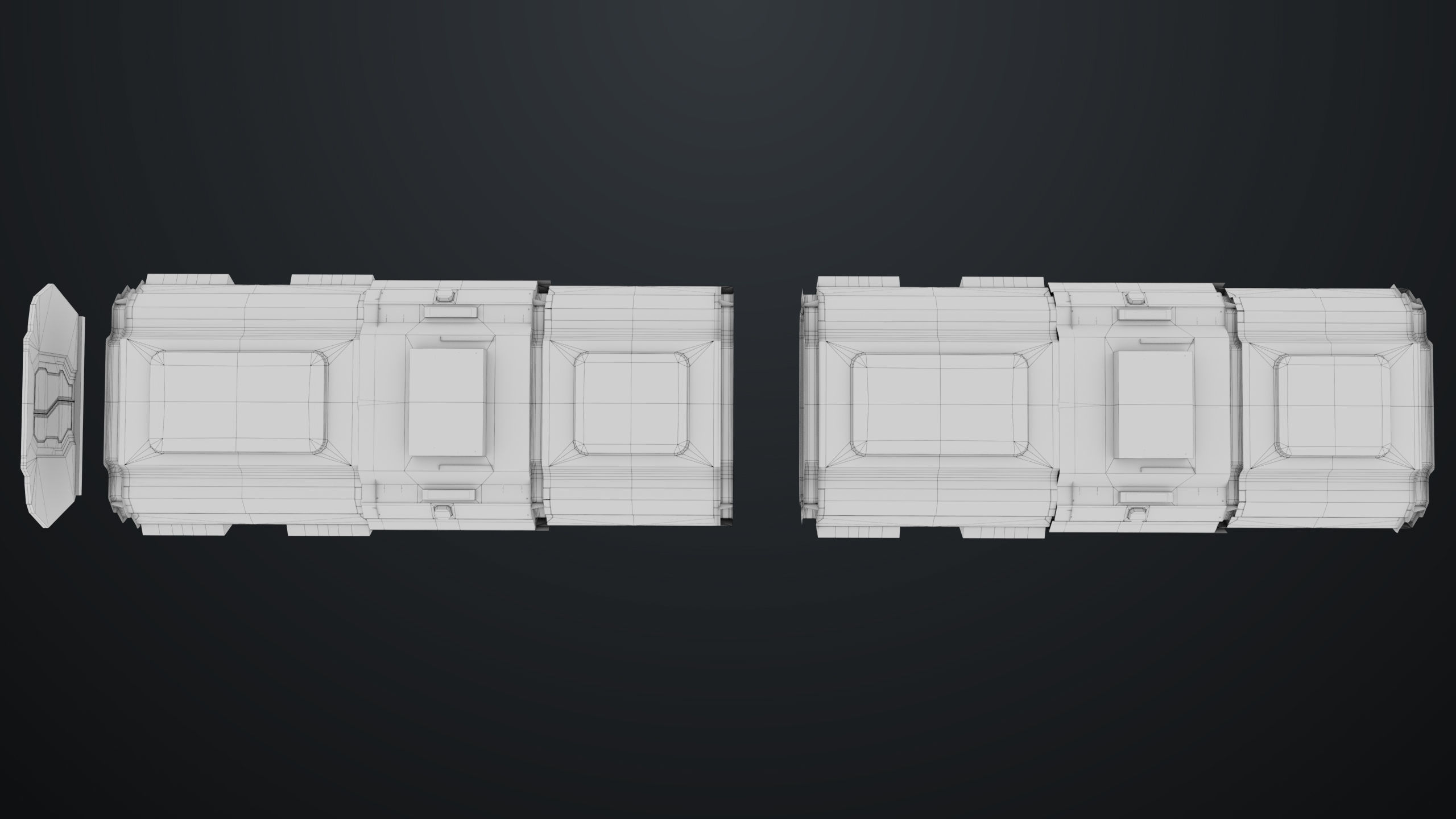 3D Sci-Fi Corridor 02 All PBR Unity UE Textures Low-poly 3D model_35
